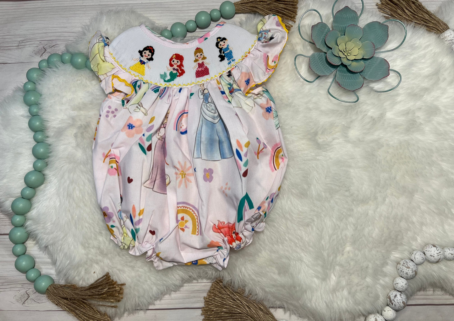 Princess Hand Smocked Bubble