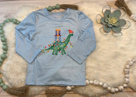 Christmas Dinosaur Boy Shirt