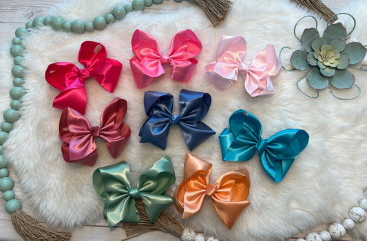 Satin 6” Bow with Clip