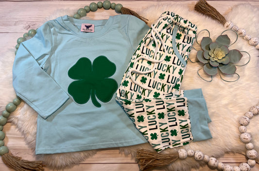 Lucky Clover Boy Pant Set